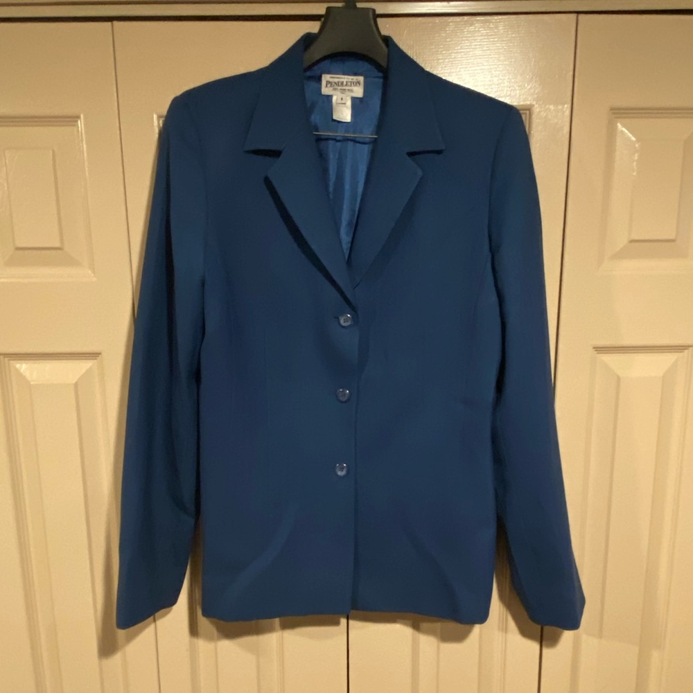 Tall Pendleton Blue Suit Jacket
